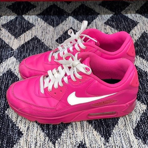 Nike women’s custom hot pink leather air max - Picture 1 of 10